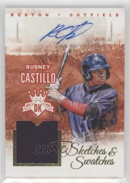 2016 Panini Diamond Kings Sketches and Swatches /99 Rusney Castillo Auto Sketch