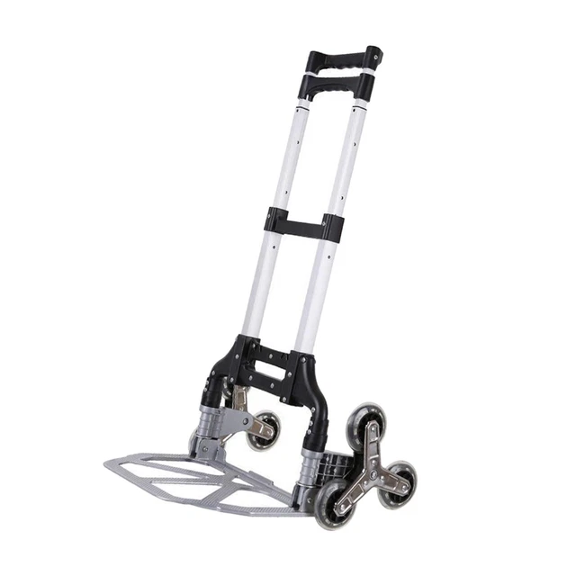 Folding Hand Truck with 6 Wheels Luggage Cart for Office Use Moving Shopping