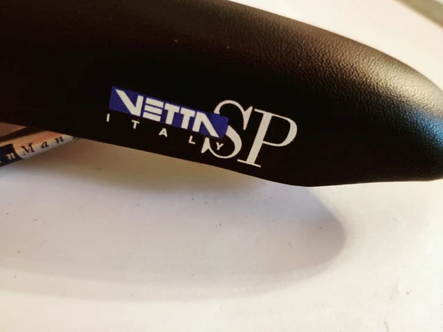 Selle VTT Vintage Vetta SL Rails Manganèse Noir - Fabriquée En Italie - Bon État