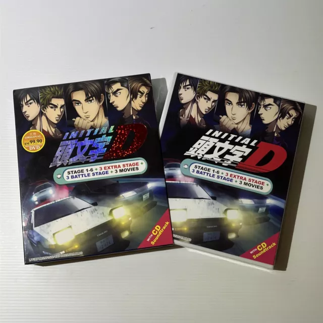 Initial D Anime DVD Complete Box Set Stage 1-6, Extra Stage, 3 The Movie
