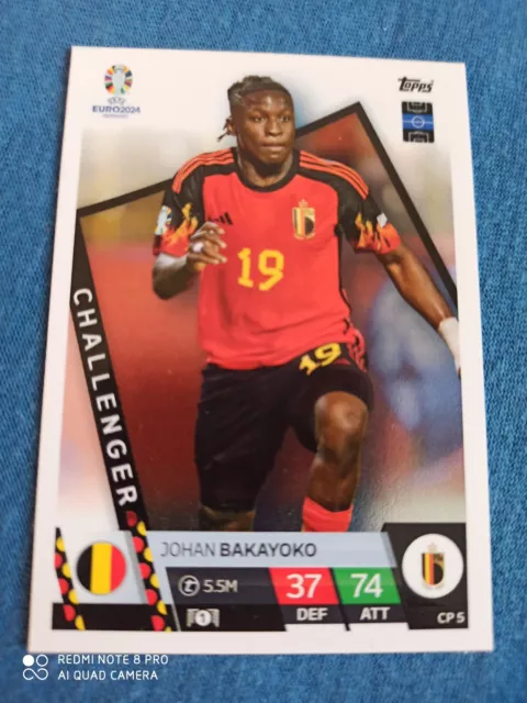 Topps Match Attax UEFA EURO 2024 Premium Johan Bakayoko Challenger Belgium #CP5