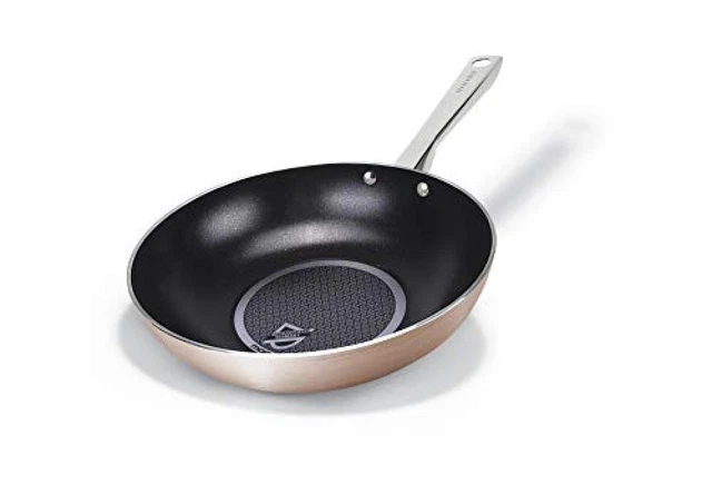 (TG. 28 cm) Moneta Rosegold Diamant Wok 28 cm, Acciaio - NUOVO