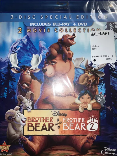 Brother Bear / Brother Bear 2 (Blu-ray & DVD) Brand New Factory Sealed