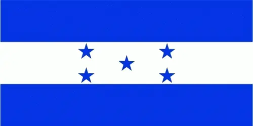 Flagge Honduras Fahne 90x150 cm Stockfahne weißen Saum Südamerika Deko