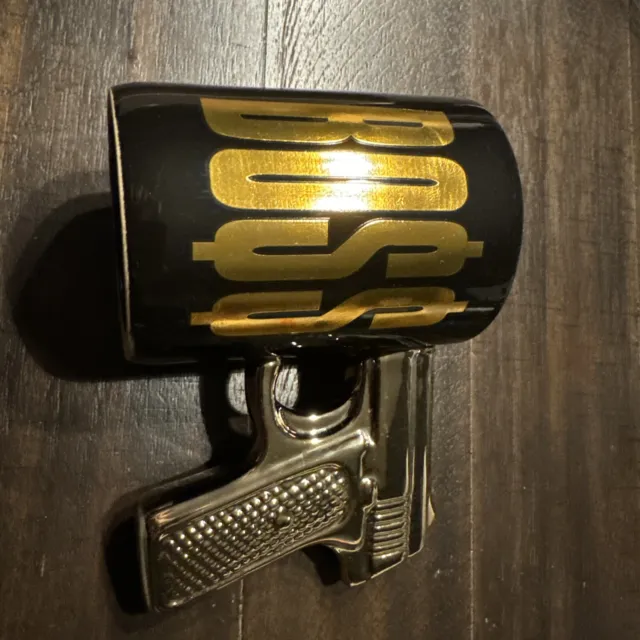 Just Funky Boss Gun Coffee Mug