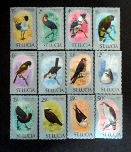 1976 St. Lucia Sg415/Sg426 Birds Set Mint Mh