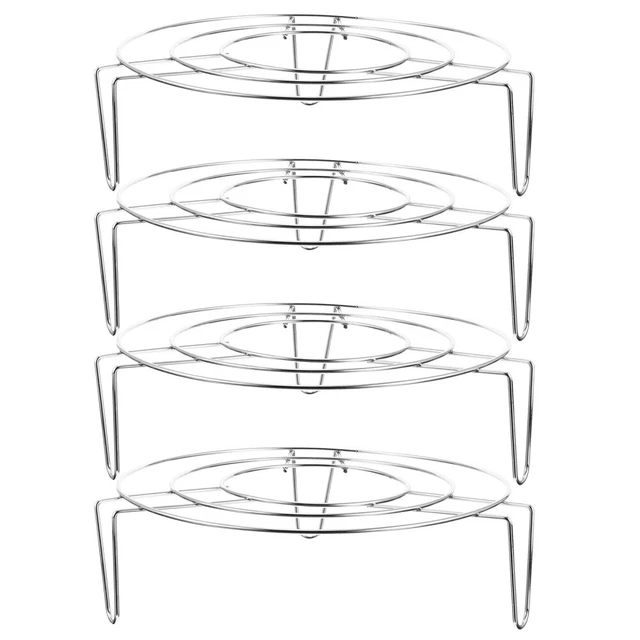 4 Pcs Panier Vapeur Rond Vapeur De Légumes Panier À Vapeur Porte-plat Gâteau