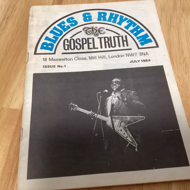 Vintage Blues & Rhythm Magazine - The Gospel Truth 1st Issue #1 1984 Albert King