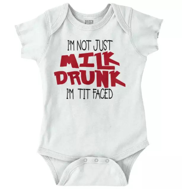 Milk Drunk Funny Newborn Outfit Shower Gift Newborn Baby Boy Girl Infant Romper
