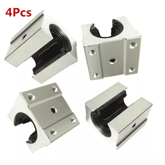 4x SBR10UU-25UU Linear Motion Ball Bearing Slide Block for SBR10-25 Guide Rail