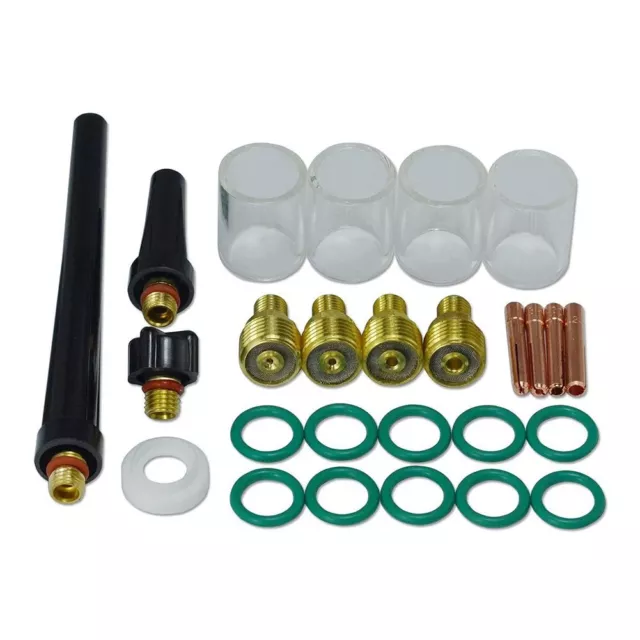 TIG Gas Lens Collet Body Cup Kit DB SR WP 9 20 25 TIG Schweißbrenner 26 Stück