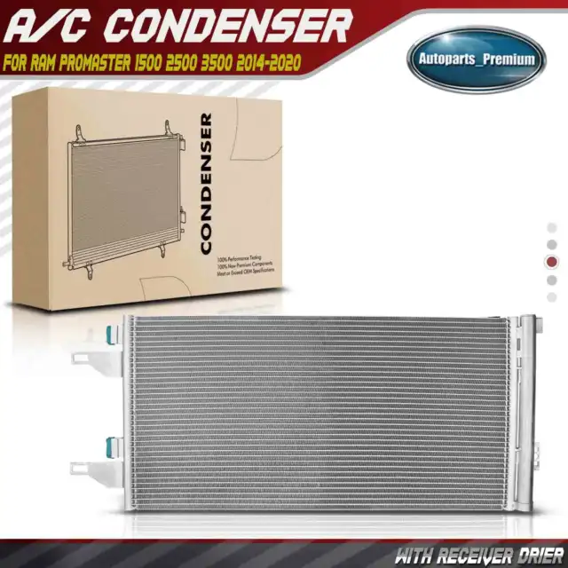 AC Condenser & Receiver Drier Assembly for Ram ProMaster 1500 2500 3500 14-21