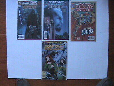 4 Star Trek Comics , SHADOWHEART #3, #4, TNG ANNUAL #4, STARFLEET ACADEMY #16