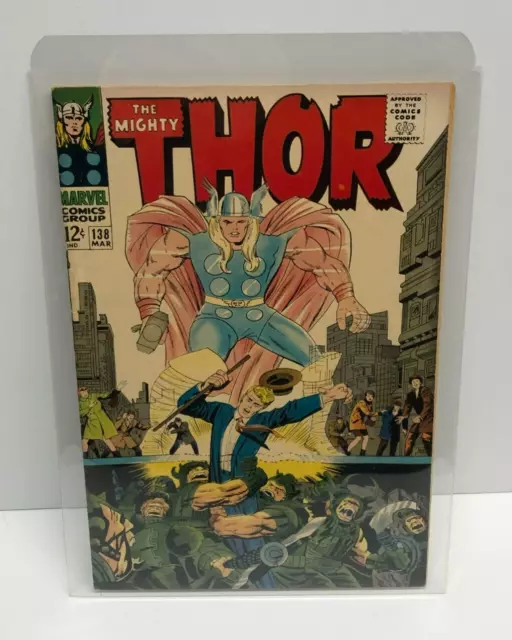 Marvel THE MIGHTY THOR #138 (1967 Marvel Comics) Silver Age ~ Kirby / Stan Lee