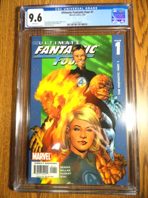 Ultimate Fantastic Four #1 Clé Cgc 9.6 NM+ 1st Maker Reed Richards Verset Marvel