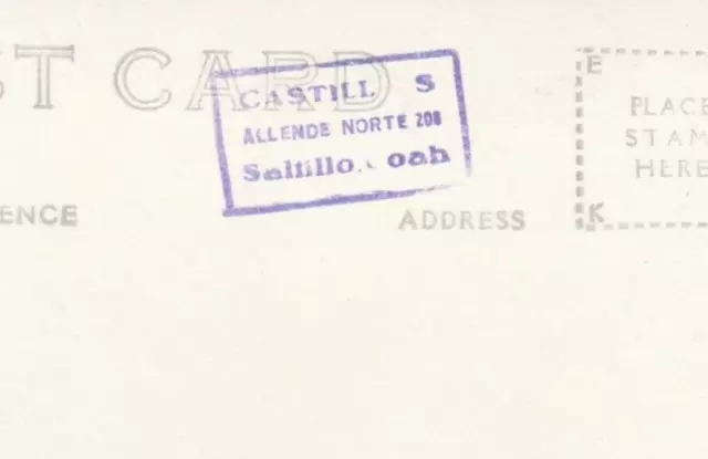 Rppc - Ateneo Fuente Preparatory School Saltillo Coah Mexico UNP Vtg Postcard 3