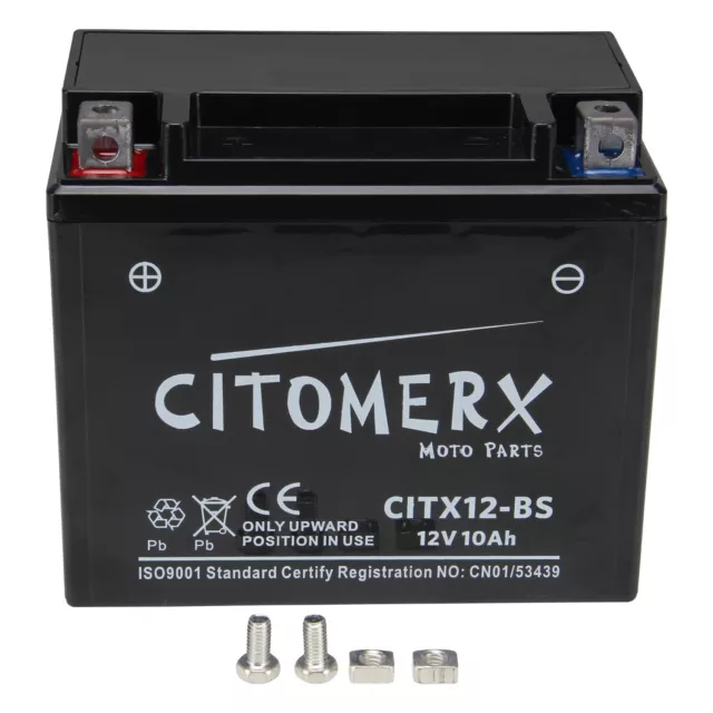 BATTERIE Gel-Batterie YTX12-BS 12V 10AH für Honda CBR1100 XX Blackbird SC35 2