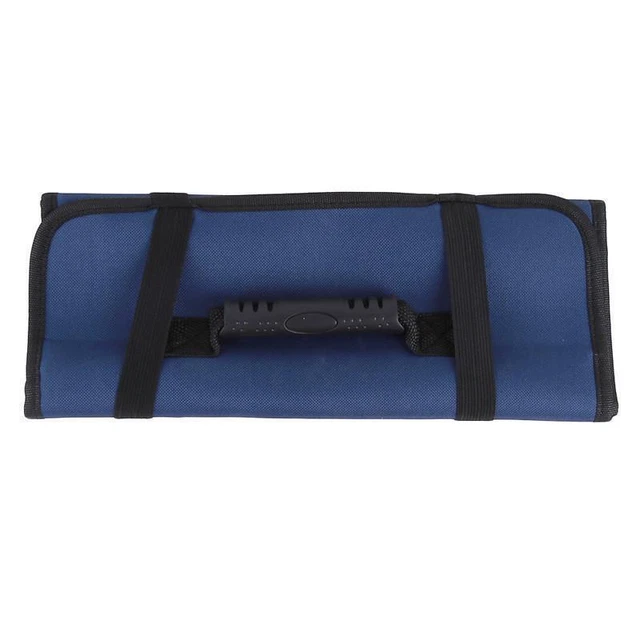 Knife Bag Roll Chef Case Kitchen Storage Canvas Pocket Portable Large Slots X16
