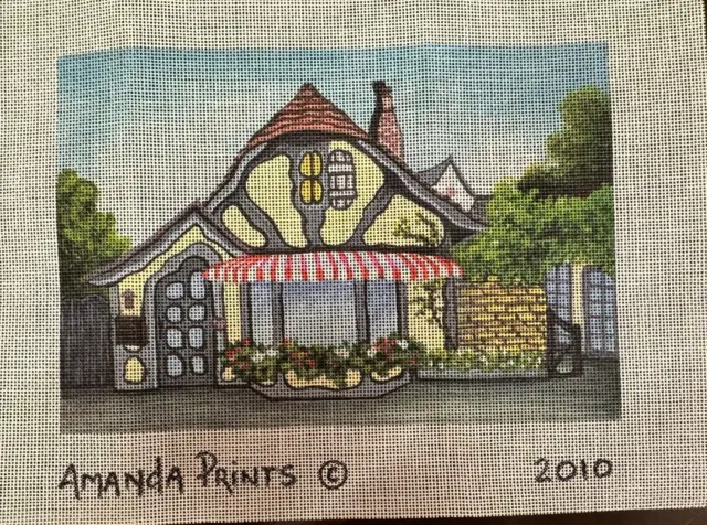 Amanda Prints THE TUCK BOX lienzo impreso con hilos y guía