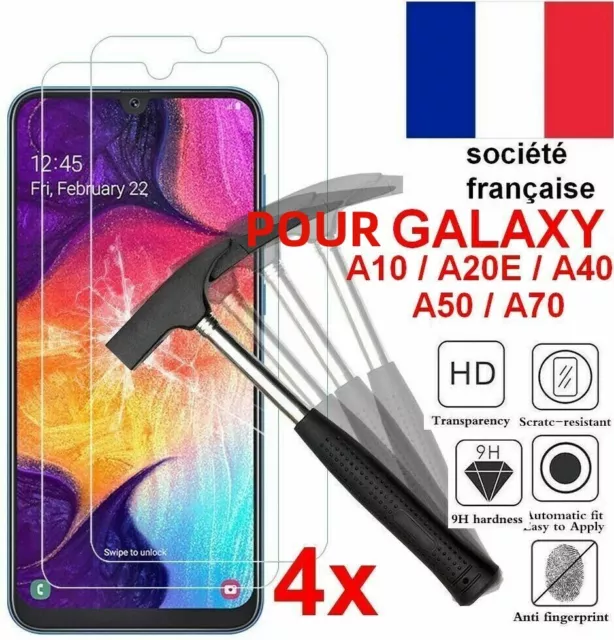 Lot4 Verre Trempé Vitre Protection pour Samsung A12 A20e A22 A32 A42 A51 A52 A53
