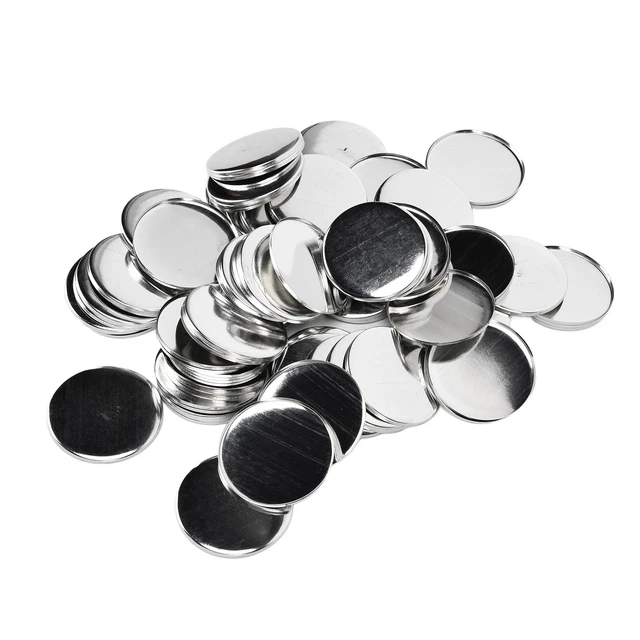 (1,97 pulgadas) 100 Juegos de Diseño Botón Plástico Insignia Botón Pin Insignias Kit con Alfileres