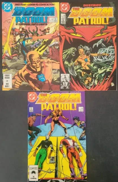 The Doom Patrol #1 2 3 (1987) Dc Comics 1St Appearance Of Lodestone! Lightle Art