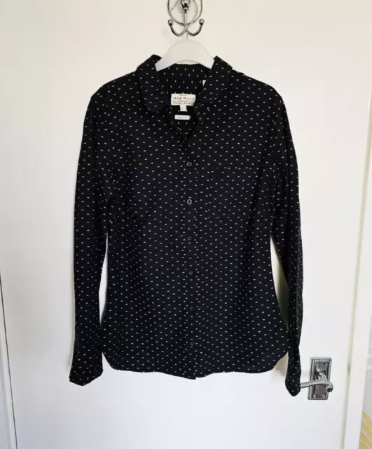 Jack Wills Womens Black Patterned Pocket Classic Fit Shirt BNWOT Size UK - 6