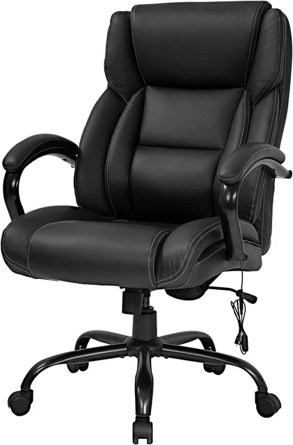 Office Chairs Big and Tall 500Lbs Wide Seat for Heavy People Ergonomic Massage P