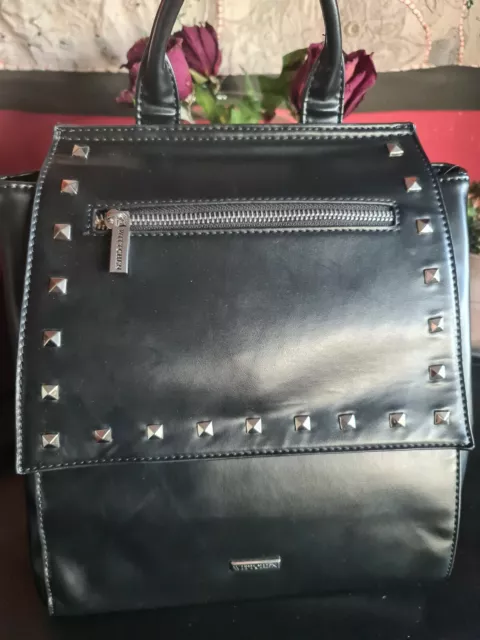 WITTCHEN Black Studded Leather Backpack