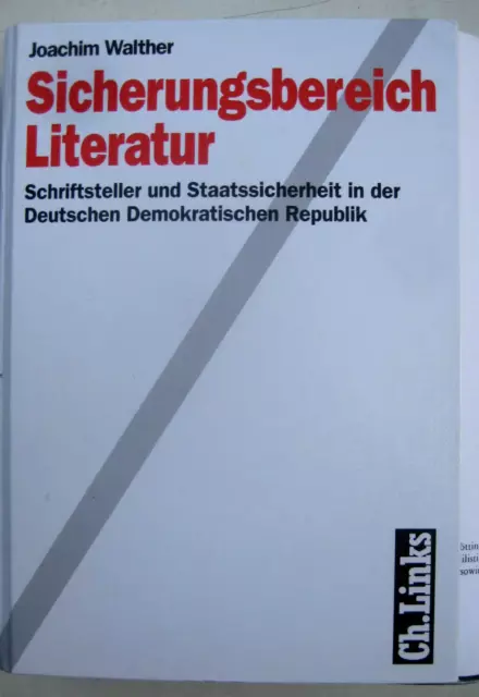 Walther Sicherungsbereich Literatur Schiftsteller Staatssicherheit MfS SED Stasi