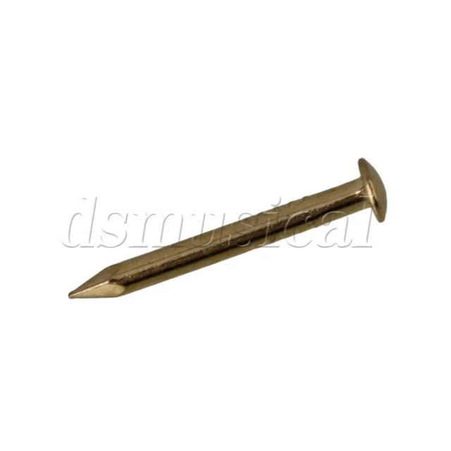 100pcs 15mm Archaize Furniture Brass Miniature Nail with Round Head Brass 3