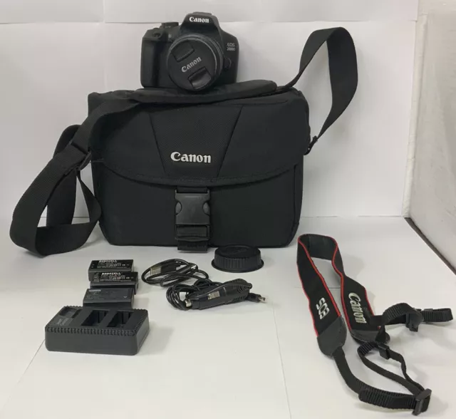 Canon EOS 2000D DSLR Camera DS126741 w/ EF-S 18-55mm f/3.5-5.6