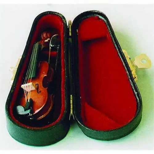 Violin in Black case for 1:12 Scale Dolls House