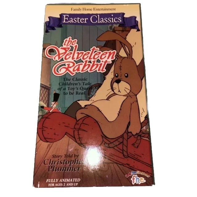 THE VELVETEEN RABBIT VHS Children Family Easter Animation Christopher ...