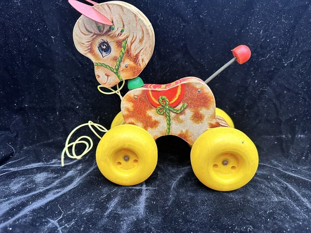 original fisher price PRANCY PONY PULL TOY 1965 617 horse