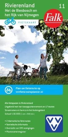 RIVIERENLAND 11 CYCLE Map (Falkplan fietskaart (11)... | Livre | état ...