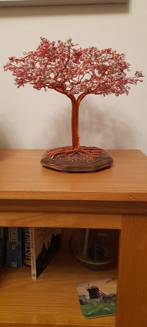JAPANESE CHERRY BLOSSOM Prunus serrulata 'Kanzan' copper wire sculpture  333.10 - PicClick UK