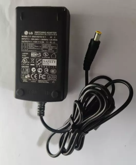 Genuine LG Power Supply DSA-0421S-121 (6.5/4.4mm) 12V 3.5A & Power Cable