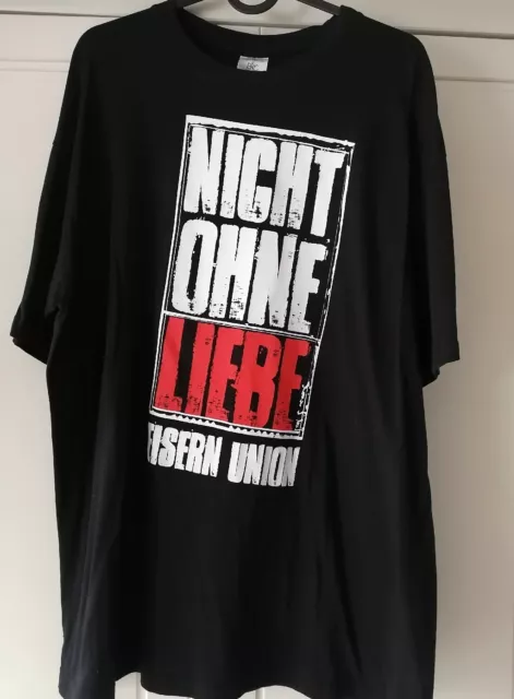 ⚽Union⚽ Berlin Fanshirt XL "NICHT OHNE LIEBE" Matchworn T- Shirt Fussball Eisern