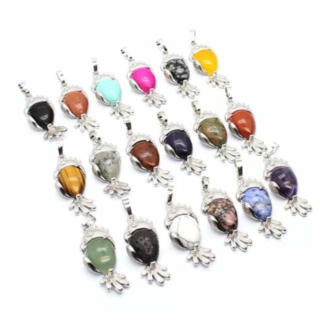 Chakra Stone Quartz Natural Crystal Parrot Bird Pendant for Necklace Jewelry New