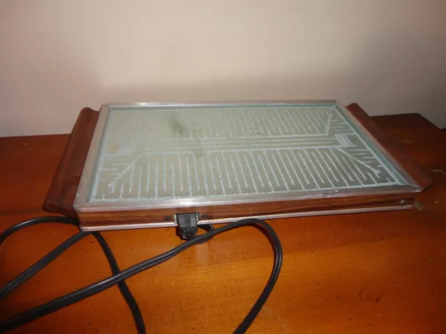 Vintage Salton Hotray Model # H 110 Automatic Food Warmer Warming Tray 12" X 7"