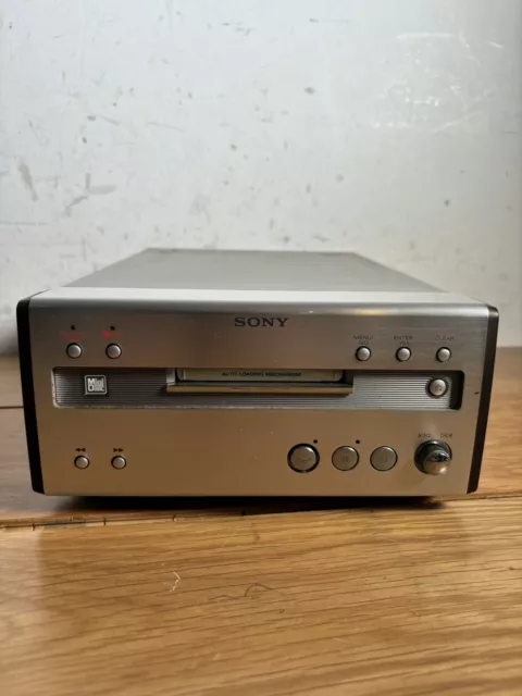 Sony MDS-SP55 Mini Disc Deck Hi-Fi separat silber UNGETESTET als TEILE/ERSATZTEILE verkauft