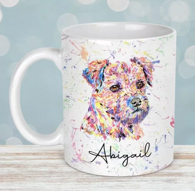 Personalised Mug, Border Terrier Mug, Border Terrier Gift, Gift For Him Her