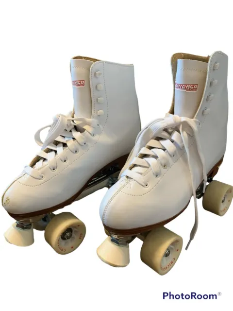 Chicago Skates Deluxe Leather Lined Rink Skate Ladies Size 10