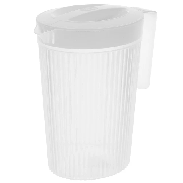 Brocca Per Acqua Da 1,8 Litri - In Plastica BPA Free, Con Coperchio, Per Tè, Succhi E Bevande Fredde - Foto 7