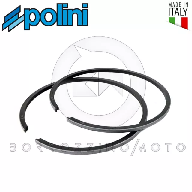 Set Bandes Piston Polini D.57 Pour Kit Cylindre 130cc VESPA 50 Special Elestart