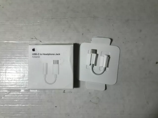 Genuine Apple USB-C to 3.5mm Headphone Jack Adapter 3.5 mm (A2049 |  MU7E2AM/A)