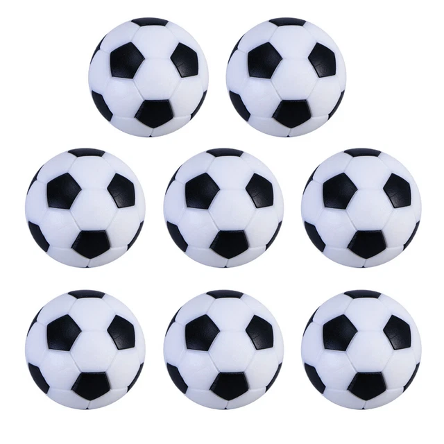 10 Mini Ballons De Football En Mousse – 29 Mm, Noir Et Blanc, Pour Enfants Et Jeux De Table - 7