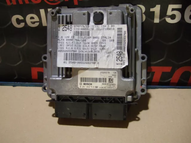 Centralina Motore Ecu Alfa Romeo Giulietta 1.6 2017 - Bosch - 0281032518