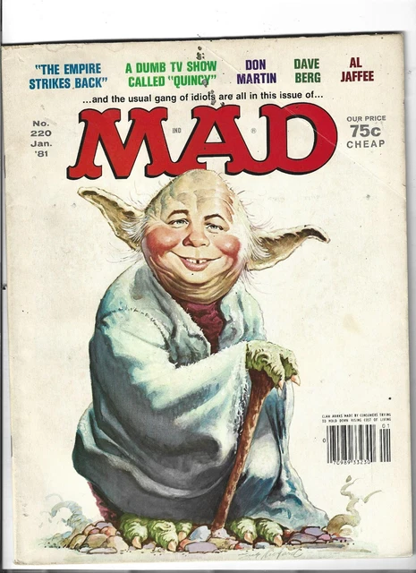 Mad Magazine number 220 in very fine condition. Issue is bagged and boarded.